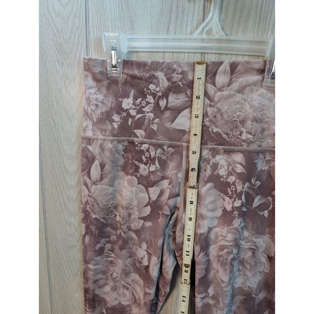 Athleta Women's Antoinette Velvety Pink Printed Elation Top Leggings Set Small - Picture 10 of 11